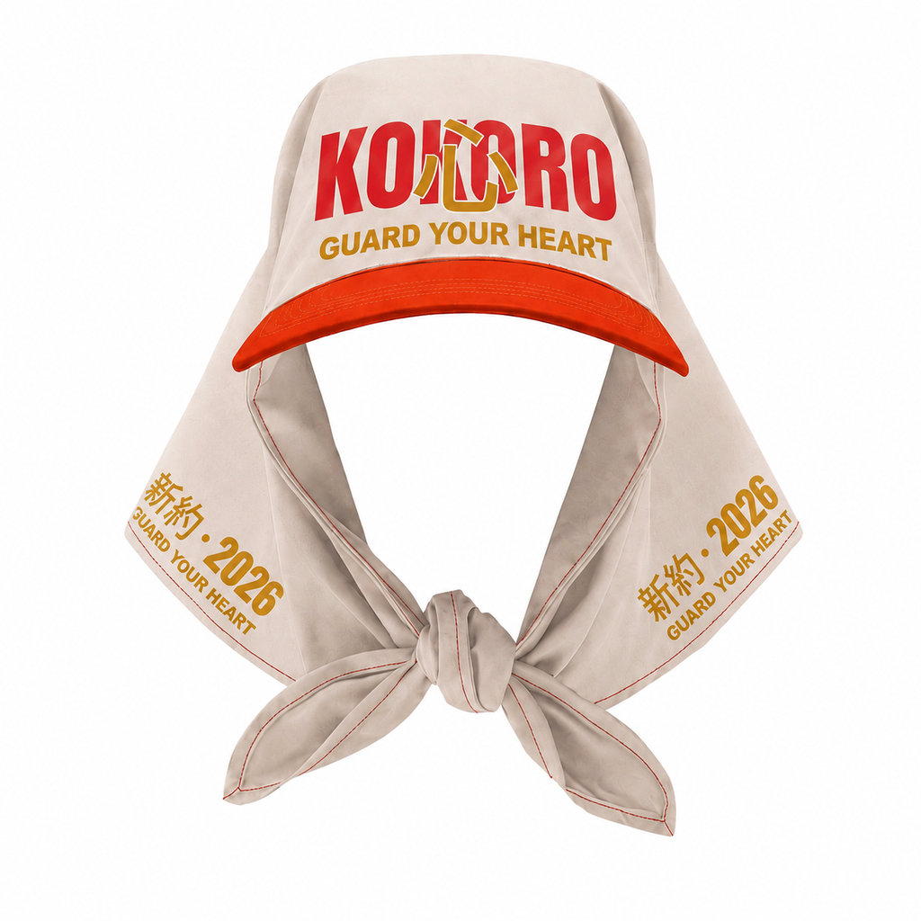 Kokoro Cap — Torii (Red & Gold) — front