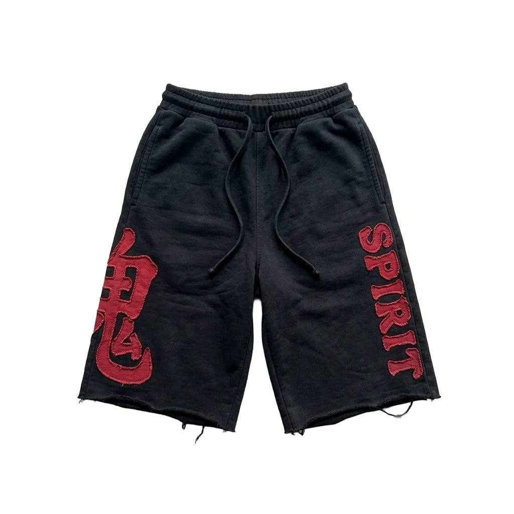聖霊 Seirei Spirit Short — Black + Red front, on white