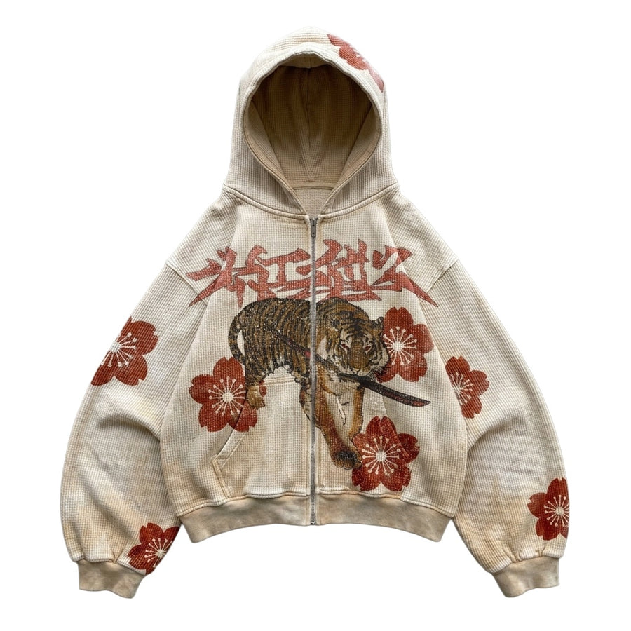 虎・桜 (Tora Sakura) · Tiger Blossom Hoodie
